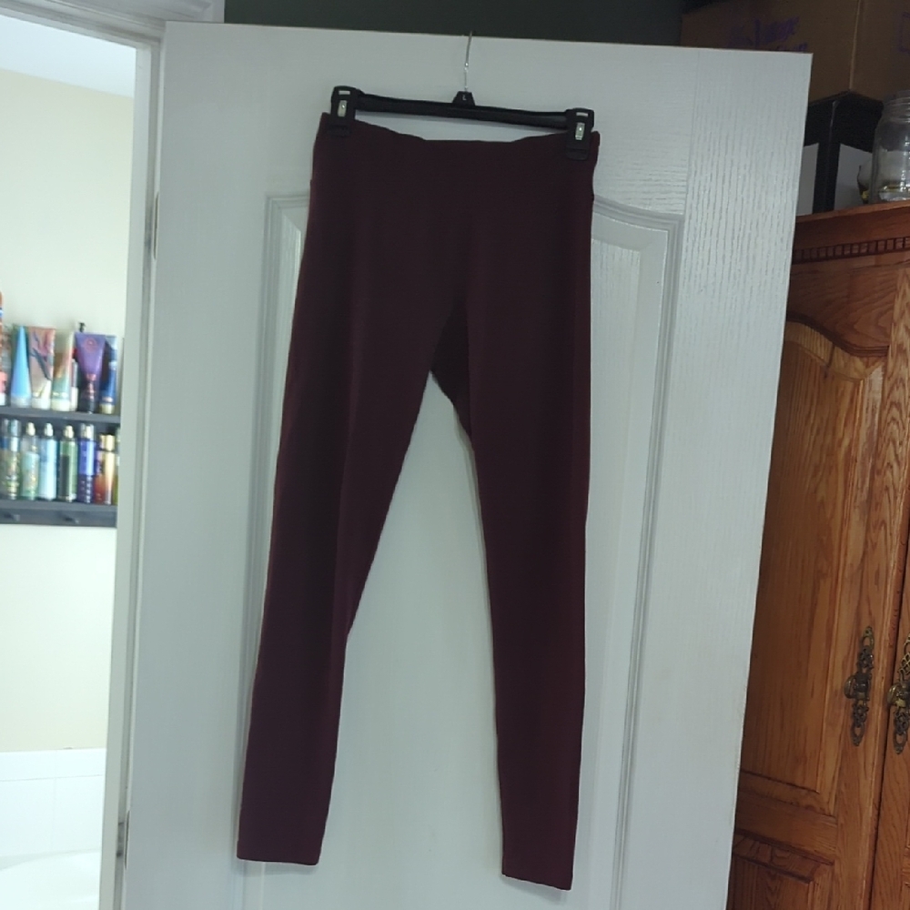 Burgundy Leggings